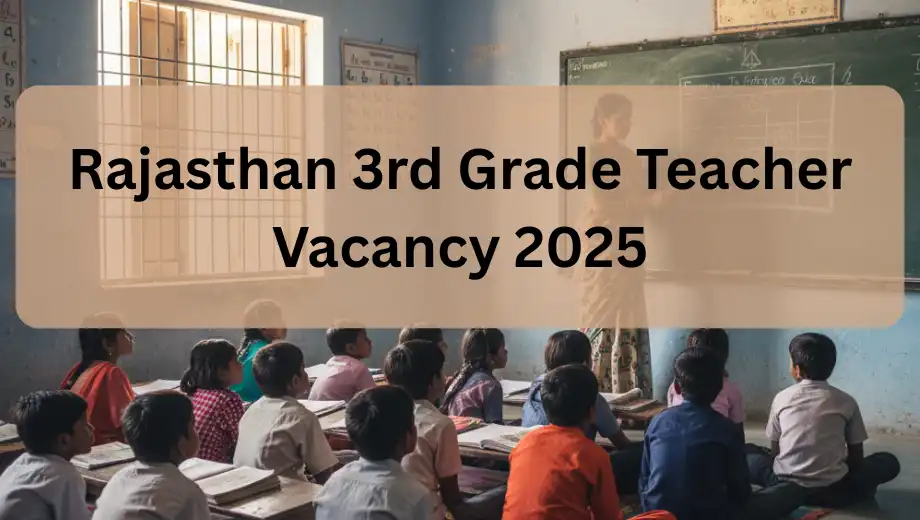 Rajasthan 3rd Grade Teacher Vacancy 2025